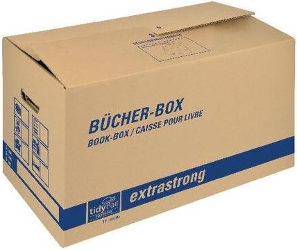 Dinkhauser Kartonagen 5 tidyPac Umzugskartons Bücher-Box (58 x 30 x 34 cm)