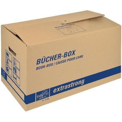 Thumbnail - Dinkhauser Kartonagen, Aufbewahrungsbox, 5 tidyPac Umzugskartons Bücher-Box (58 x 30 x 34 cm)