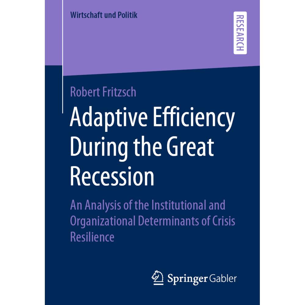 Adaptive Efficiency During the Great Recession, Fachbücher von Robert Fritzsch
