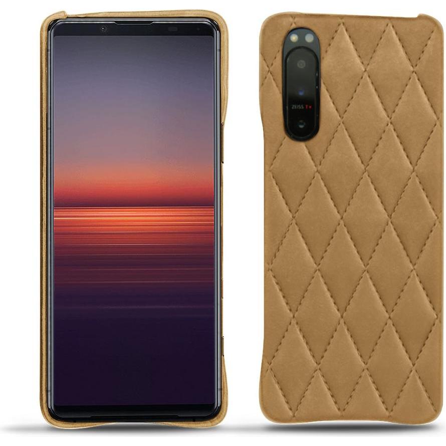Noreve Lederschutzhülle (Sony Xperia 5 II), Smartphone Hülle, Braun