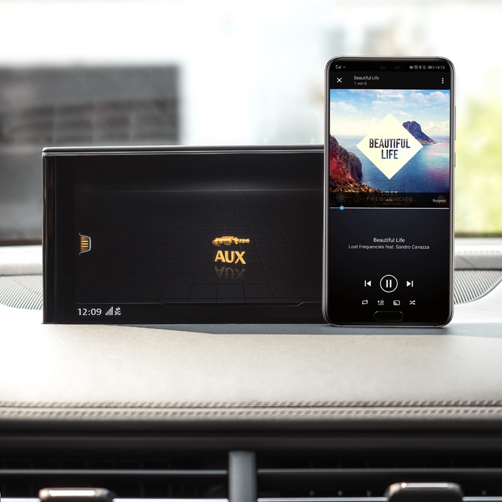 Produktbild Ampire Bluetooth Receiver, 3.5mm Klinke, 12 Volt, aptX (Sender & Empfänger)