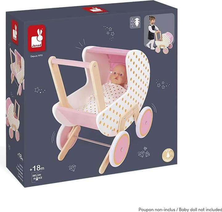 Actual product image Janod Candy Chic stroller