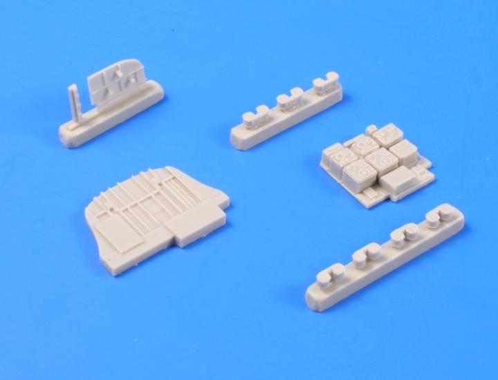 Actual product image CMK Junkers Ju 88A - Bulhead w/rad.sets f/MG