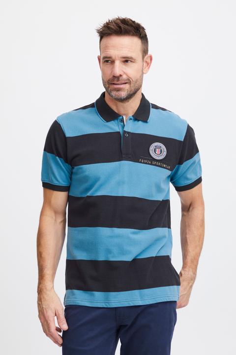Produktbild FQ1924 FQPeter stripe polo shirt w badge 21900639 (S)