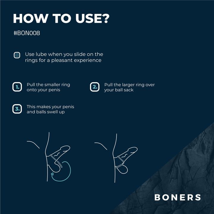 Image du produit Boners Classic Cock & Ball Ring (4 cm)