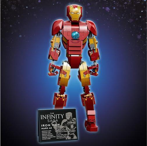 Actual product image LEGO Iron Man figure (76206, LEGO Marvel)