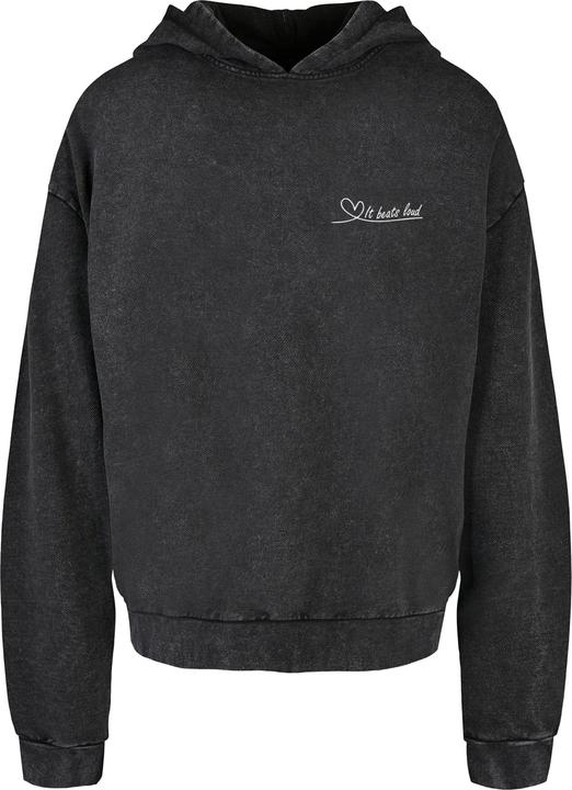 Produktbild Merchcode It Beats Loud Acid Washed Oversized Hoody - 187711 (5XL)