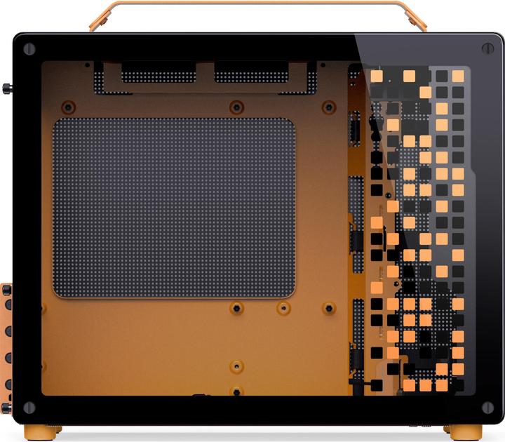 Produktbild Jonsplus MATX Handle Case Z20 - Black-Orange (mATX, Mini-ITX)