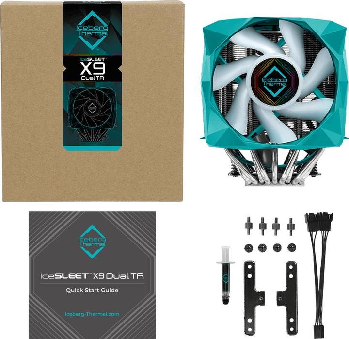 Produktbild Iceberg Thermal IceSLEET X9 Dual TR - Threadripper only (166 mm)