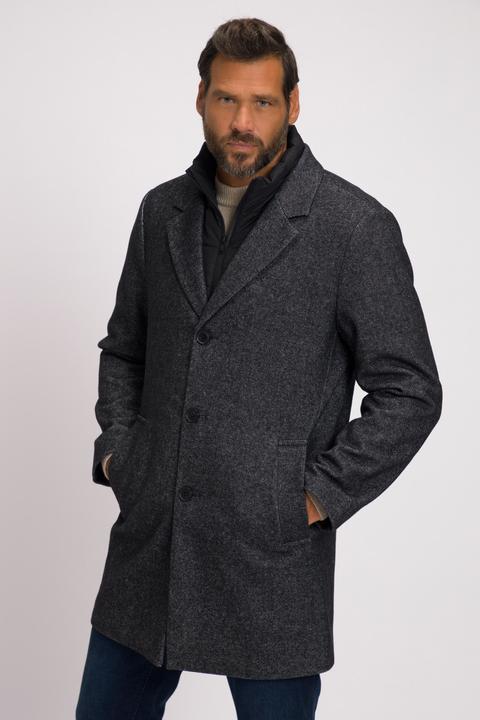 Immagine prodotto JP1880 Cappotto in misto lana con revers e inserto trapuntato