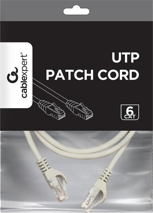 Actual product image Gembird Patchkabel Cat.6 Kupfer UTP 1,5m Grau (UTP, CAT6, 1.50 m)