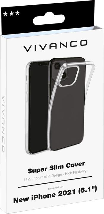 Actual product image Vivanco Super Slim Cell Phone Protective Case 15.5 cm (6.1" ) Cover Transparent (Apple iPhone 13)