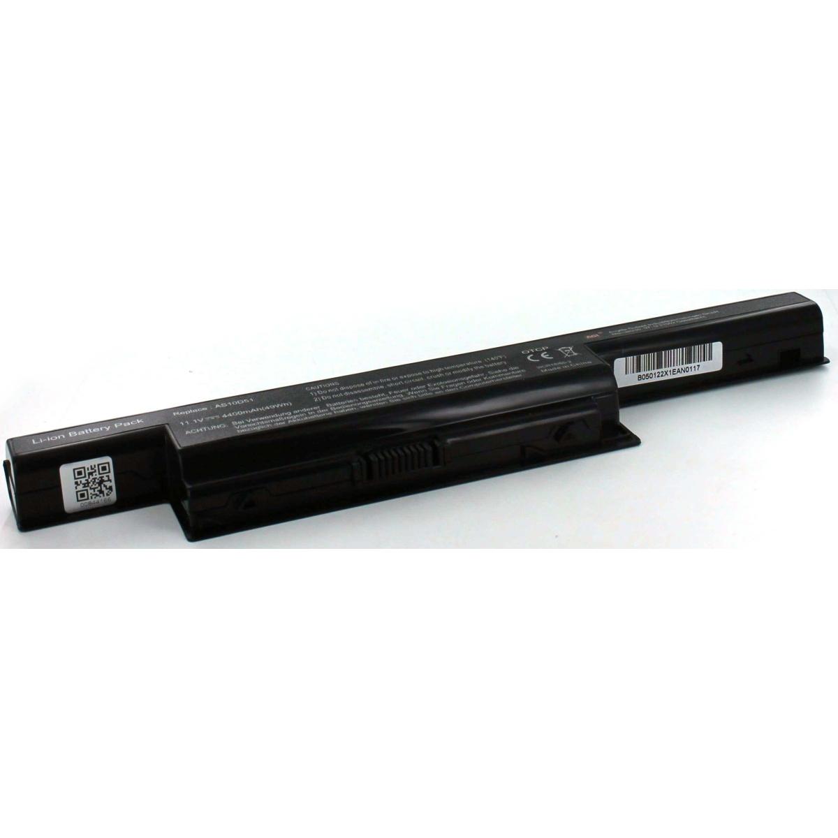 Thumbnail - AGI Akku kompatibel mit Acer Aspire 5750G-2458G1TMNKK - Akku - 4.400 mAh (4400 mAh), Notebook Akku, Schwarz