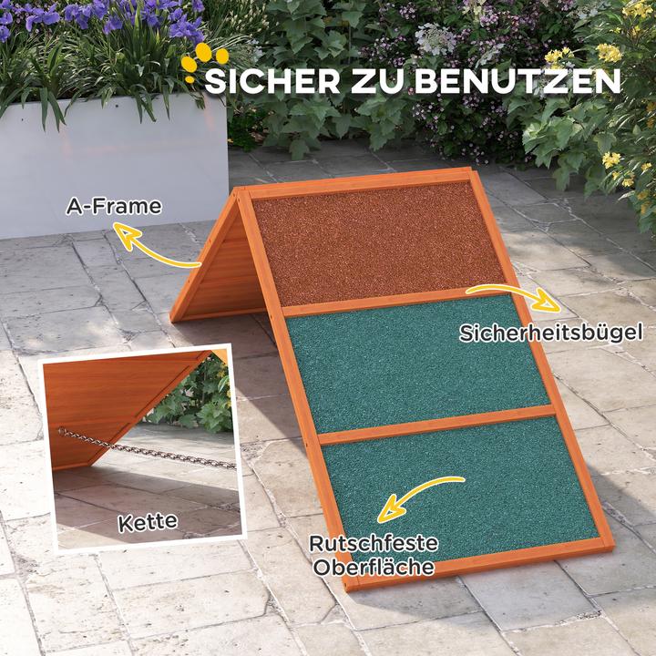 Immagine prodotto PawHut Hunde Agility Steg Tannenholz Orange (Destrezza)