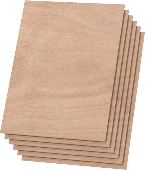 XTool Plywood d'acajou de 2,5 mm (6-Pack)