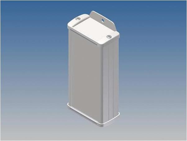 Auction ALUMINIUMGEHÄUSE - WEIss - 125 x 59.9 x 30.9 mm - mit Flansch (Gehäuse)