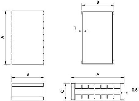 Image du produit Velleman DOUBLE COFFRET RFI - 161 x 50 x 26mm (Boîtier)