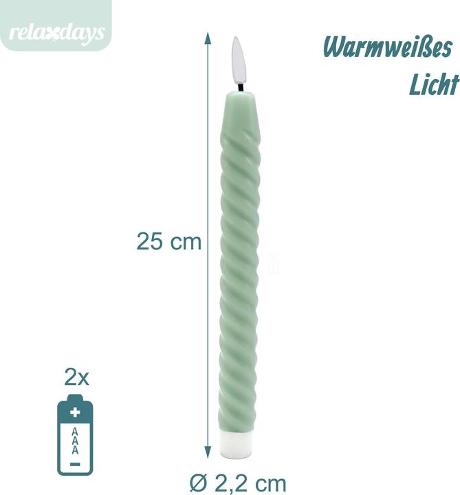 Actual product image Relaxdays 6x LED tapers (6x)