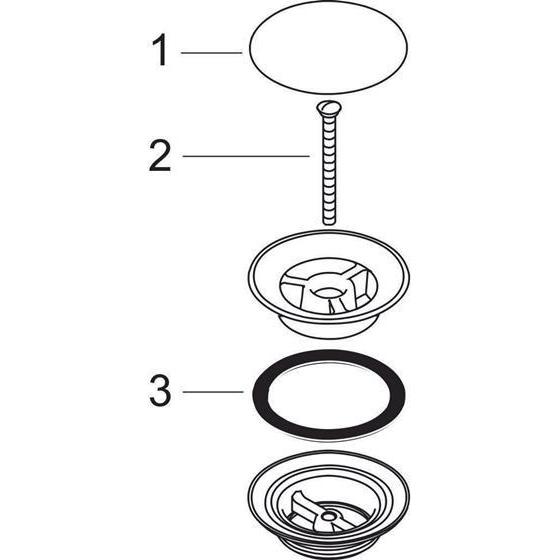 Thumbnail - hansgrohe, Badarmatur, HG Ablaufgarnitur für Waschbecken Edelstahl-Optik