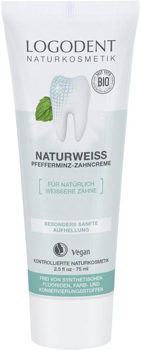 Logona Naturweiss Pfefferminz-Zahncreme (75 ml)