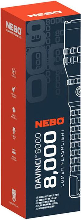 Actual product image Nebo DAVINCI 8000 LED-Taschenlampe (8000 lm)