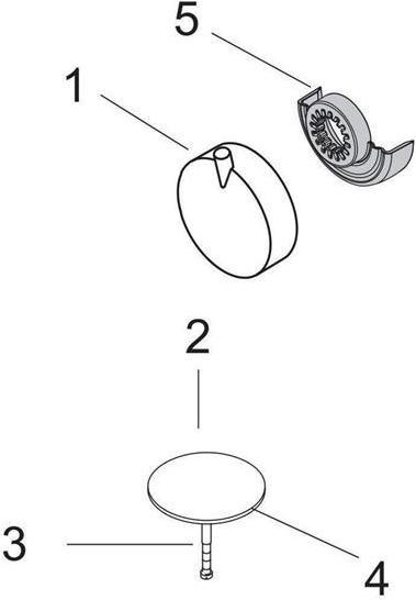 Produktbild hansgrohe HG Fertigmontageset FLEXAPLUS S Ab- und Überlaufgarnitur chrom