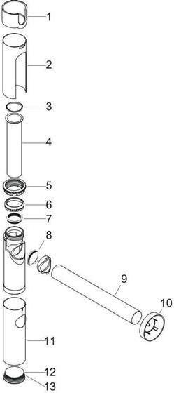 Immagine prodotto Axor Sifone FLOWSTAR design cromo (Materiale di montaggio del sifone, 1 1/4")