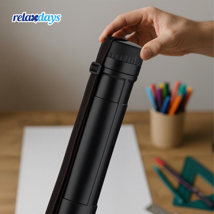 Actual product image Relaxdays GmbH Posterrolle ausziehbar schwarz