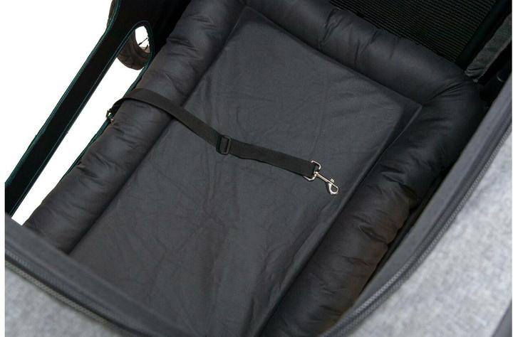 Immagine prodotto Trixie Rimorchio per bicicletta M, 71×95×85/138 cm, grigio/salvia (Cane)