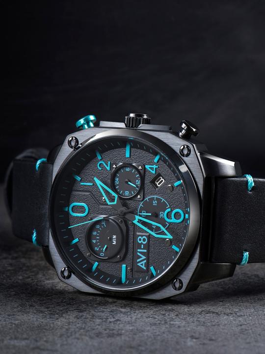 Actual product image AVI-8 AV-4052-05 Lafayette Chronograph 45mm 5ATM (Chronograph, 45 mm)