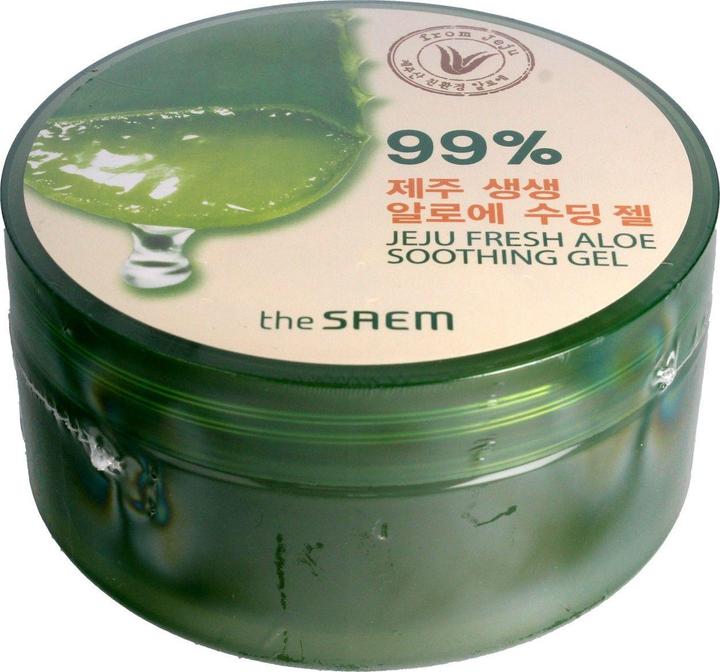 Actual product image The Saem face cream Jeju Fresh Aloe Soothing Gel moisturizing aloe vera gel 300ml (300 ml, Face gel)
