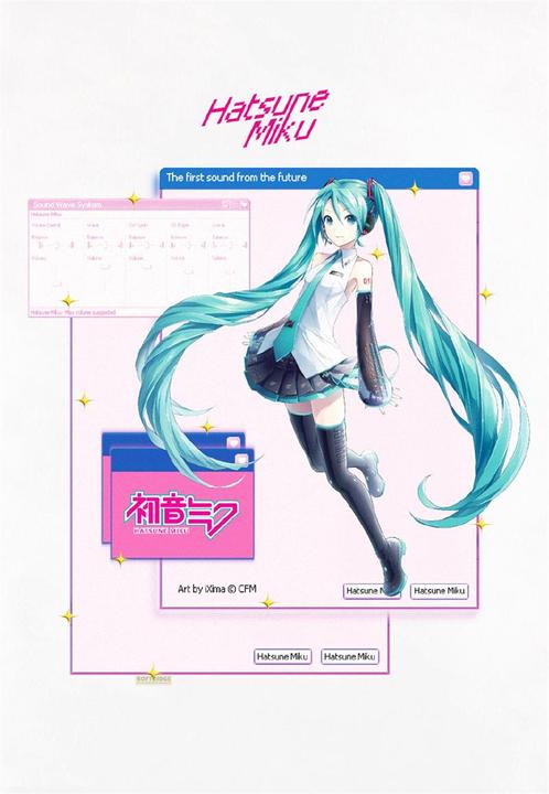 Produktbild Difuzed Hatsune Miku - Pop Up Women's T-shirt - 2XL (XXL)