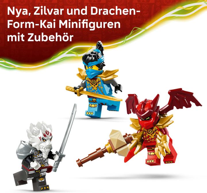 Produktbild LEGO Zilvar auf seinem Drachentier Grimtak (71863, LEGO Ninjago)