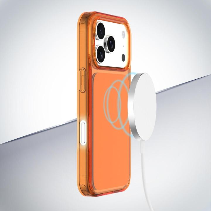 Actual product image Cellularline Cellular Line Back Cover Cube Mag Case iPhone 17 Pro Max - Orange (Apple iPhone 17 Pro Max)