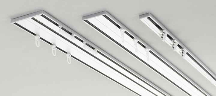 Actual product image Gardinia Aluminium curtain track 3-run