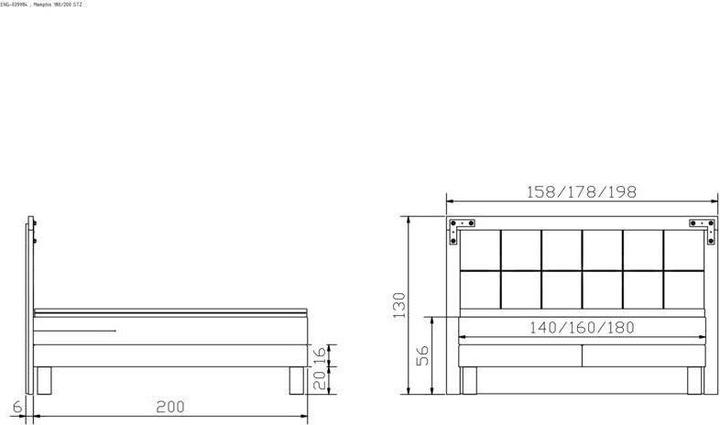 Produktbild Hasena Memphis (189 x 210 cm)