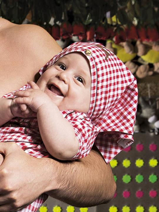 Image du produit ISA Bodywear Wies'n Baby Kopftuch blau (62, 68)