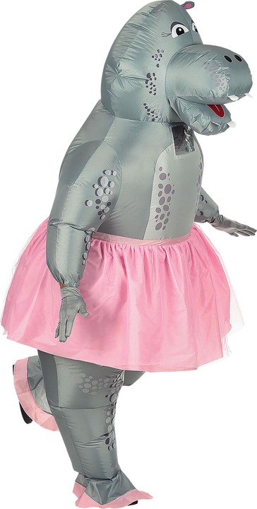 Produktbild Widmann HIPPO BALLERINA (aufblasbares Kostüm m. integriertem Gebläse & Maske), One Size Fits Most Adult (One Size)