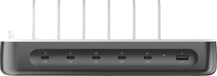 Productafbeelding 4smarts Oplaadstation Team 100W 5C/1A incl. 6 kabels (100 W)