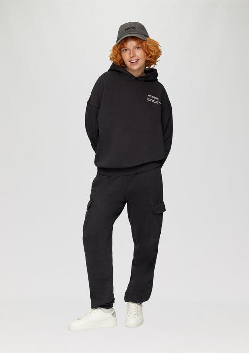 Produktbild s.Oliver Sweatshirt Oversized-Kapuzensweatshirt mit Waschung (XS)
