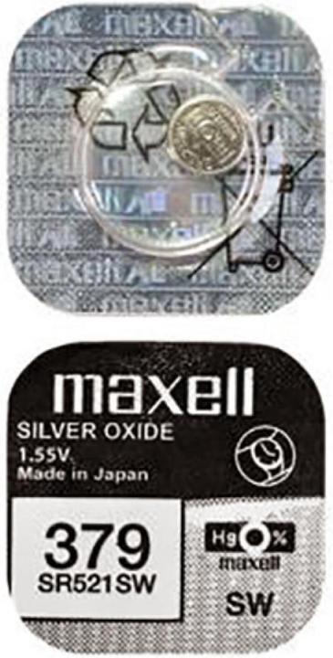 Actual product image Maxell Silver Oxide SR521SW (1 pcs., SR63, 16 mAh)