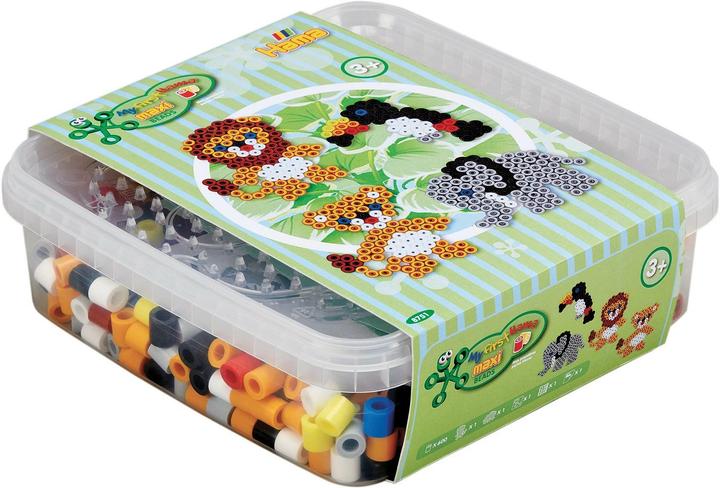 Actual product image Hama Maxi Beads Wild Animals Box
