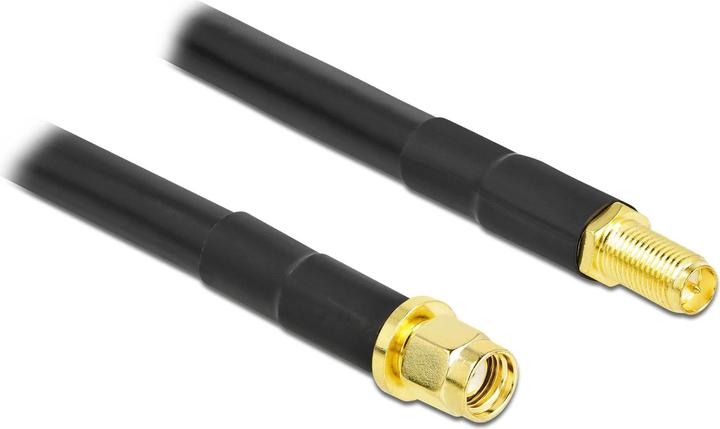 Delock Antennenkabel RP-SMA Stecker zu RP-SMA Buchse LMR/CFD300 1 m low loss (Antennenkabel)