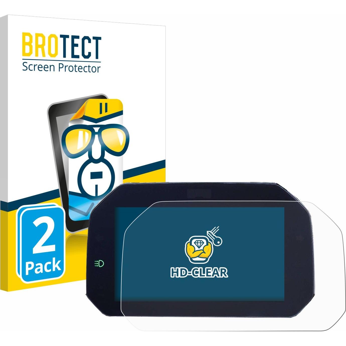 BROTECT, Fahrzeug Navigation Zubehör, Schutzfolie Displayschutz Klar