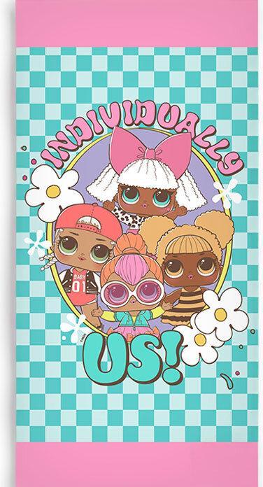 Carbotex LOL Surprise Individually Badetuch, Strandtuch 70x140cm (70 x 140 cm)