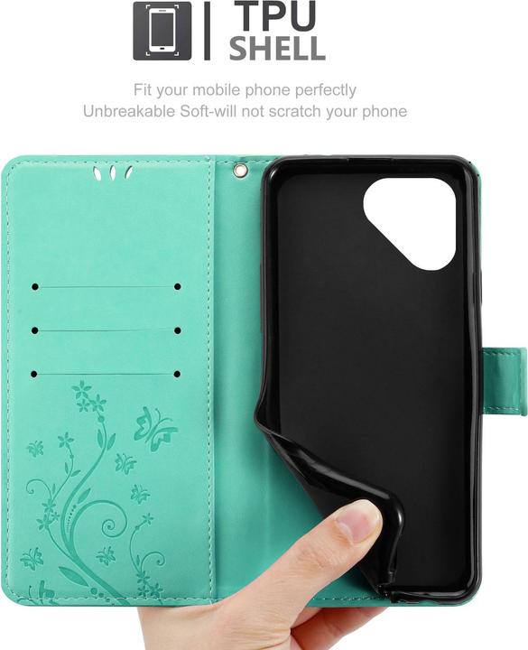 Produktbild Cadorabo Hülle für Fairphone 5 mit Blumen Muster (Fairphone 5)