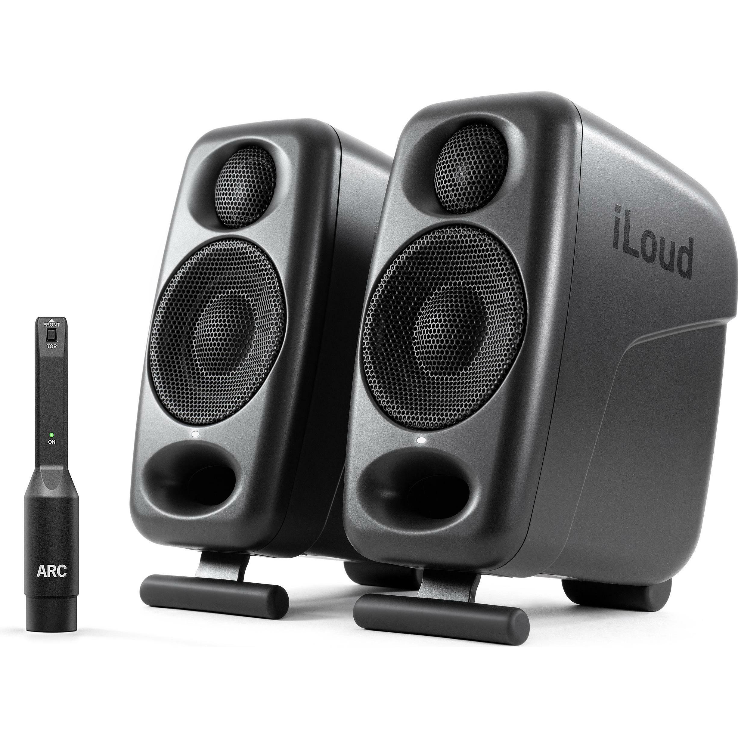 Thumbnail - IK Multimedia iLoud Micro Monitor Pro (Aktiv, Paar, 2x 50 W), Monitor Lautsprecher, Schwarz