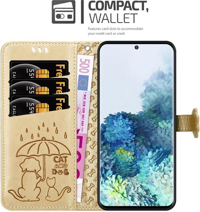 Produktbild Cadorabo Book Hunde & Katzen Cover (Samsung Galaxy S20)