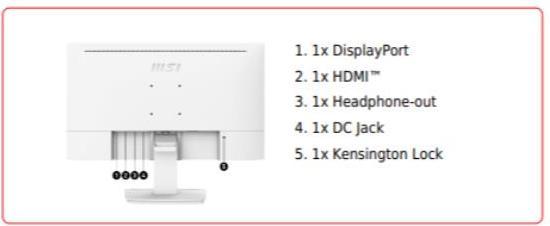 Productafbeelding MSI PRO MP243XW (1920 x 1080 Pixels, 23.80")