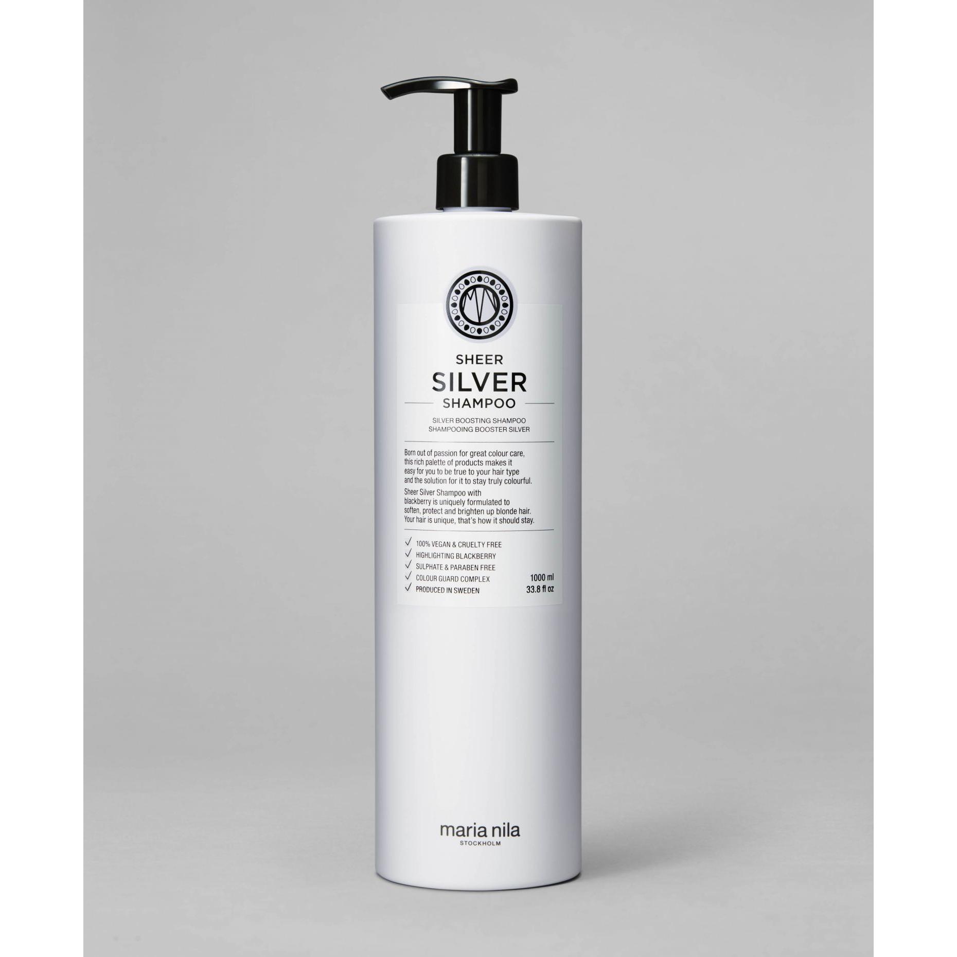 Thumbnail - Maria Nila, Shampoo, Care & Style - Sheer Silver Shampoo (1000 ml, Flüssiges Shampoo)
